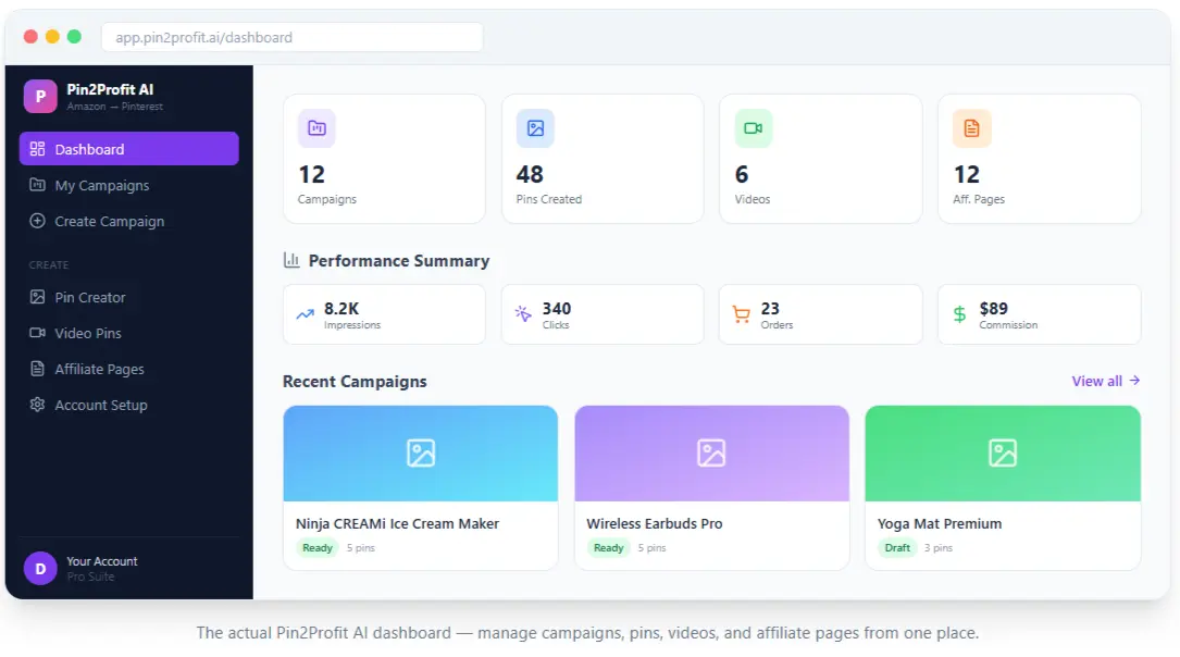 Software Dashboard Screenshot